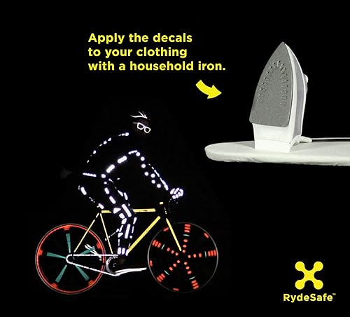 Miniatura 2 de Adhesivos reflectantes de seguridad termoadhesivos - grandes - hexagonales, color plateado