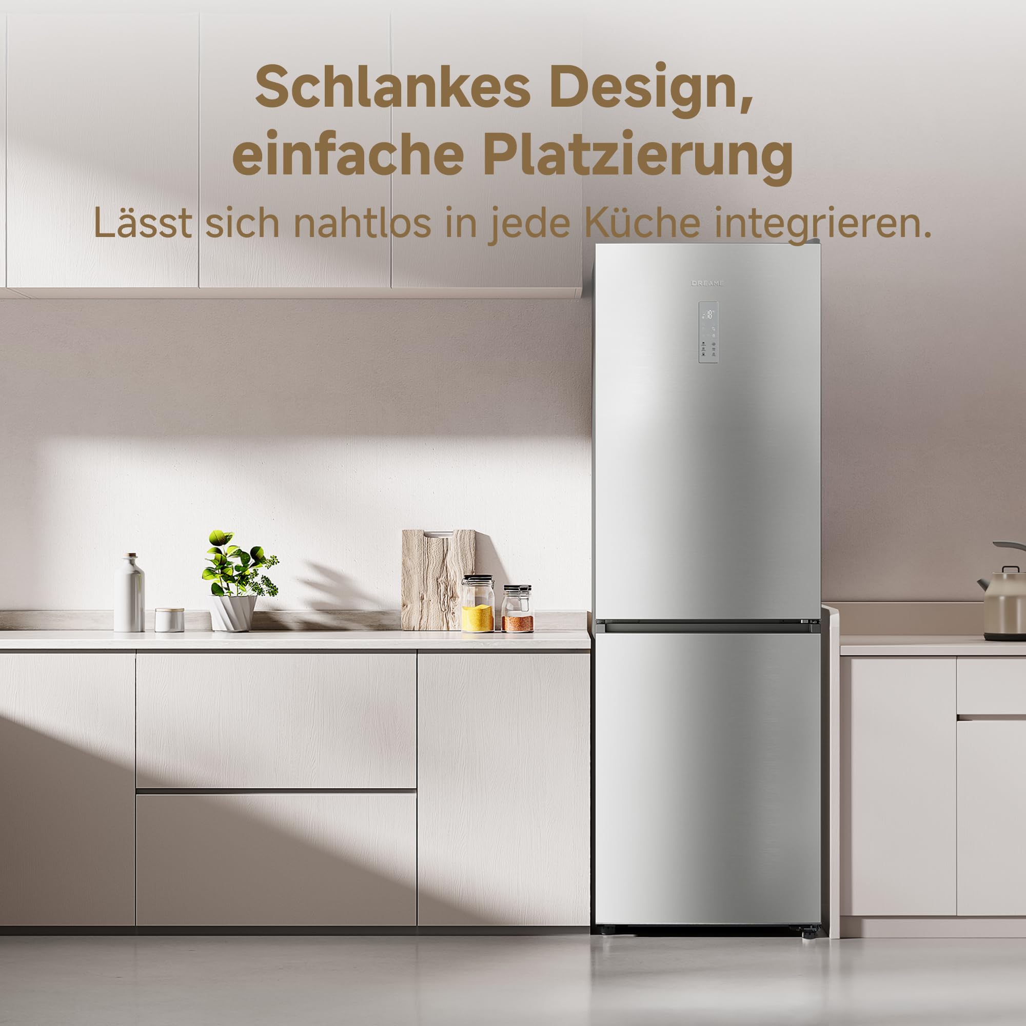 dreame Mega Pro 409 L Kühlschrank mit SpaceBoost Mega-Kapazität, schlankem Design, schneller und gleichmäßiger Kühlung, FreshFlex Multi-Modus-Zone, AeroFresh Reinhaltung und vereisungsfreier Funktion