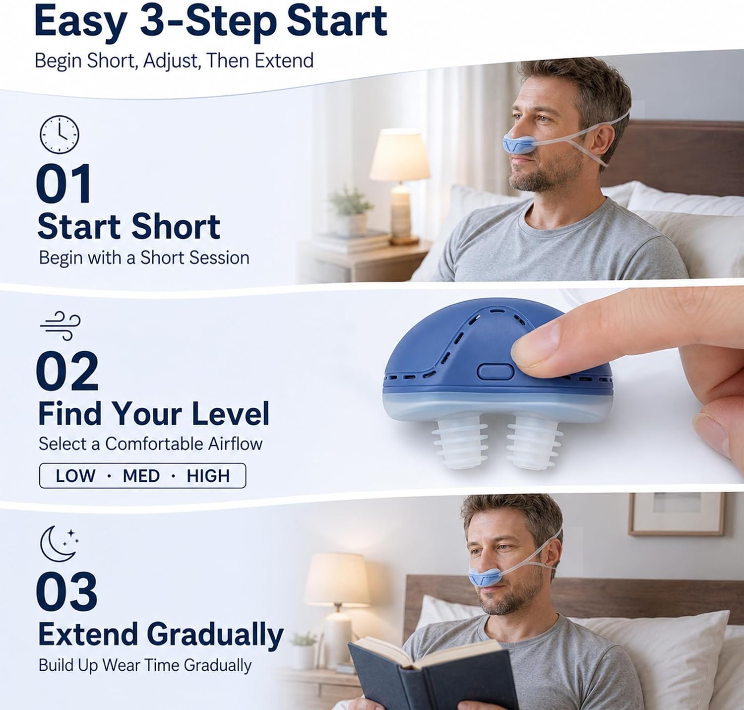 Anti Snoring Devices, Electric Nasal Airflow Snoring Solution