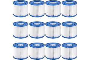 12 Pack Replacement Hot Tub Filters Cartridge for Saluspa Coleman SaluSpa Lay Z