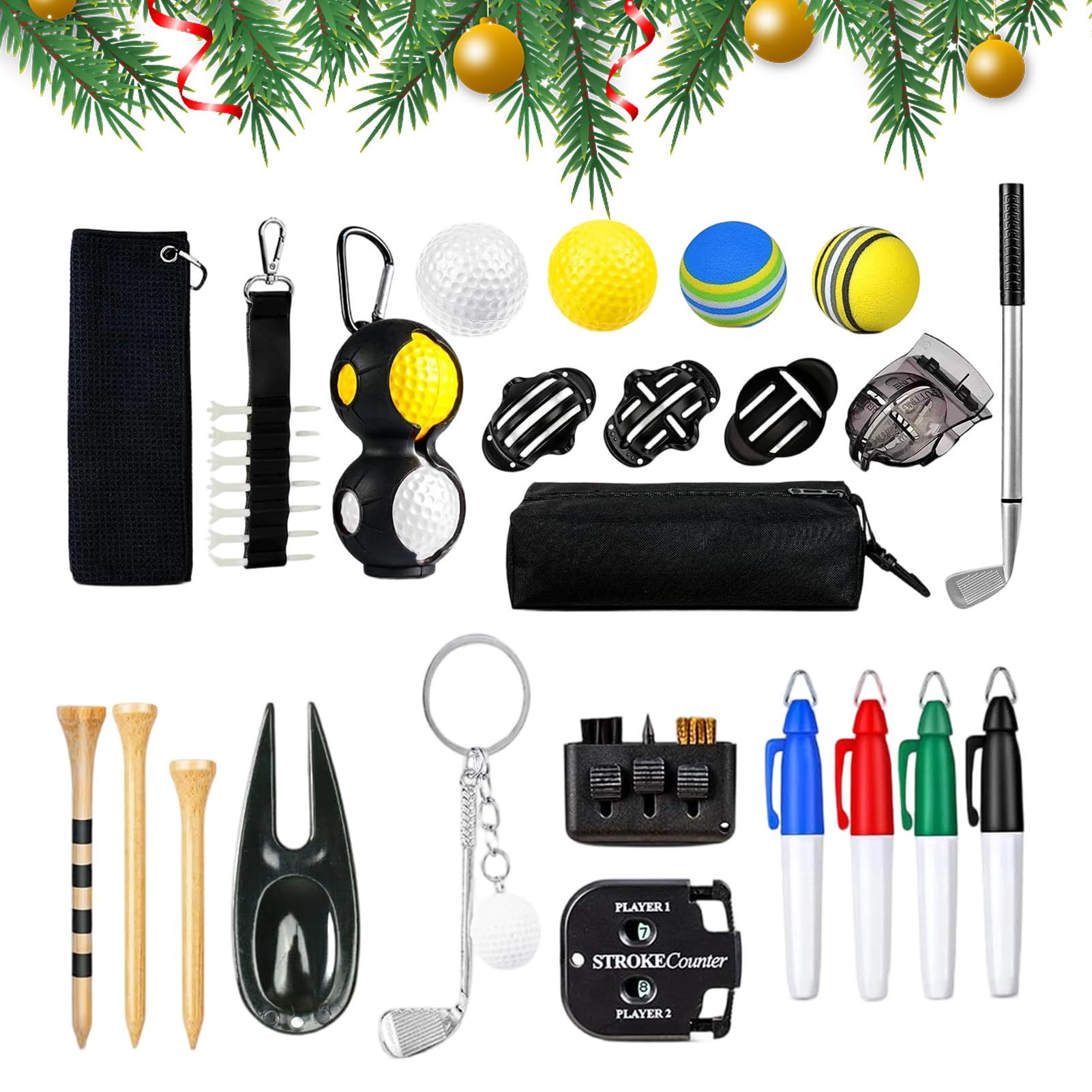 2025 Weihnachts Golf Adventskalender 24 Ballsport Zubehör