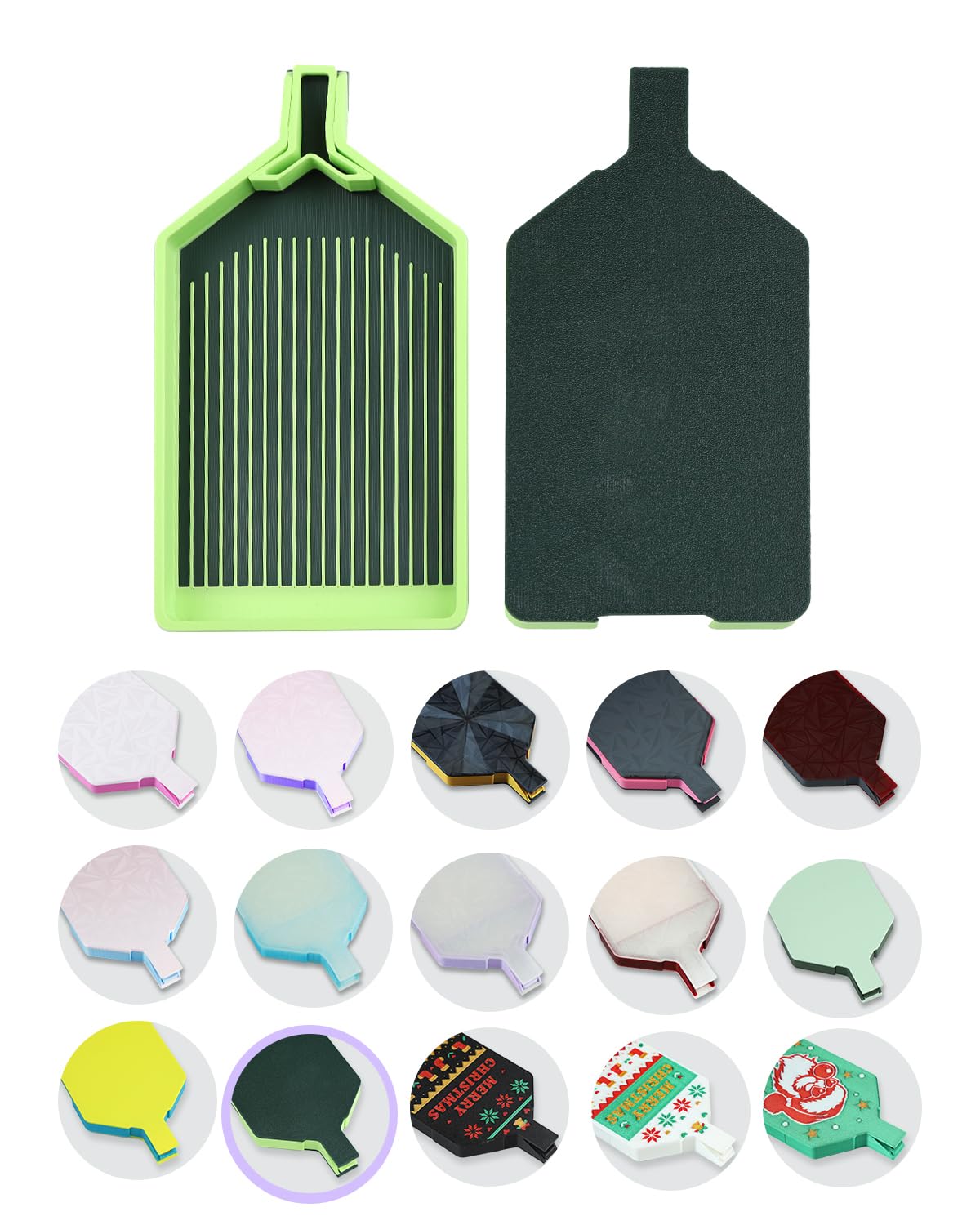 ForeverYoung Fresh Bi-Tonal Diamond Art Tray with Lid, Firefly Forest Glow