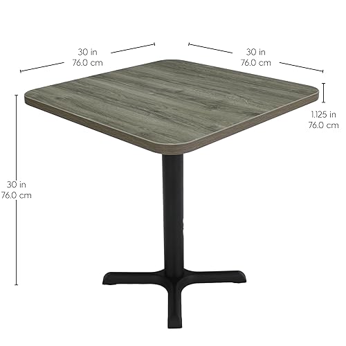 Miniatura 12 de Factory Direct Partners 13376-282 Mesa cuadrada de café bistró de 30 x 30 pulgadas; moderna mesa de comedor, café, mesa de cóctel para espacios