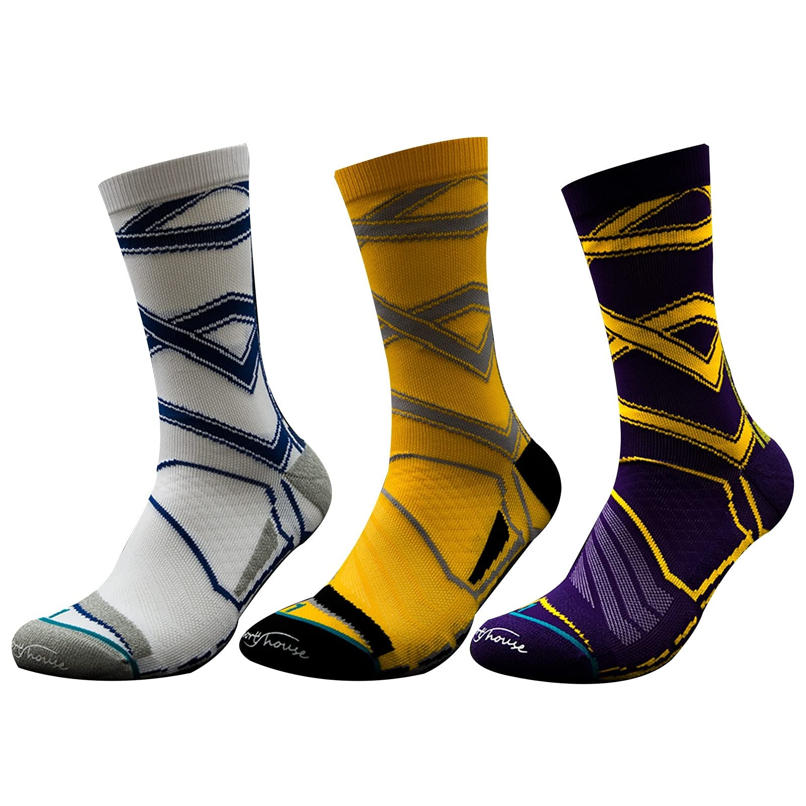 Calcetines de algodón de los Hombres Transpirables espesados ​​Terry Professional Baloncesto Calcetines Compresión Deporte Sock Sport Calcetines Raning Calcetines Deportivos