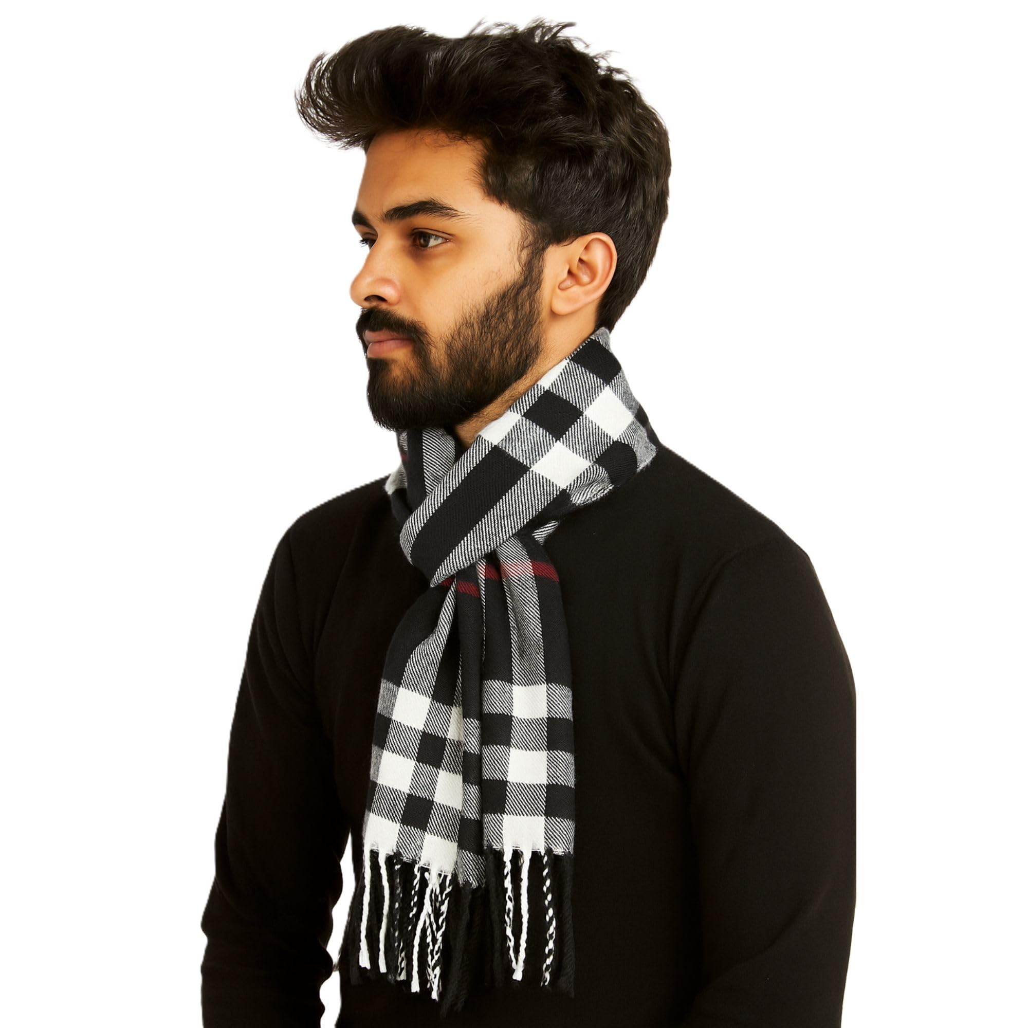 indus cloud Warm Winter Wear Woolen Muffler || Scarf For Women & Men Warm lightweight Muffler-picture-20