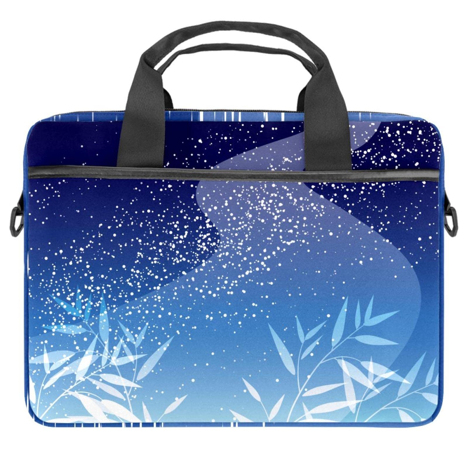 Sac ordinateur portable 13 pouces fleur violette et bambou - 7