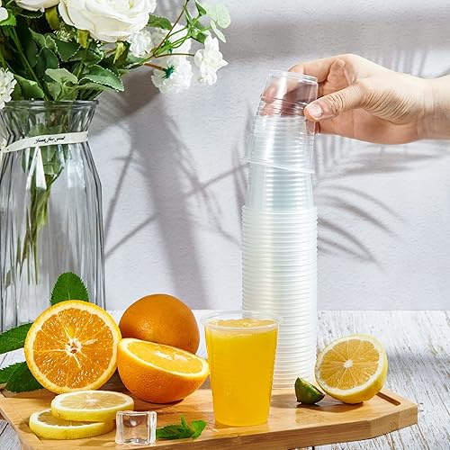 Vista 22 de Lilymicky Paquete de 500 vasos de plástico transparente de 3 onzas, pequeños vasos desechables para baño, recipientes de plástico de enjuague bucal