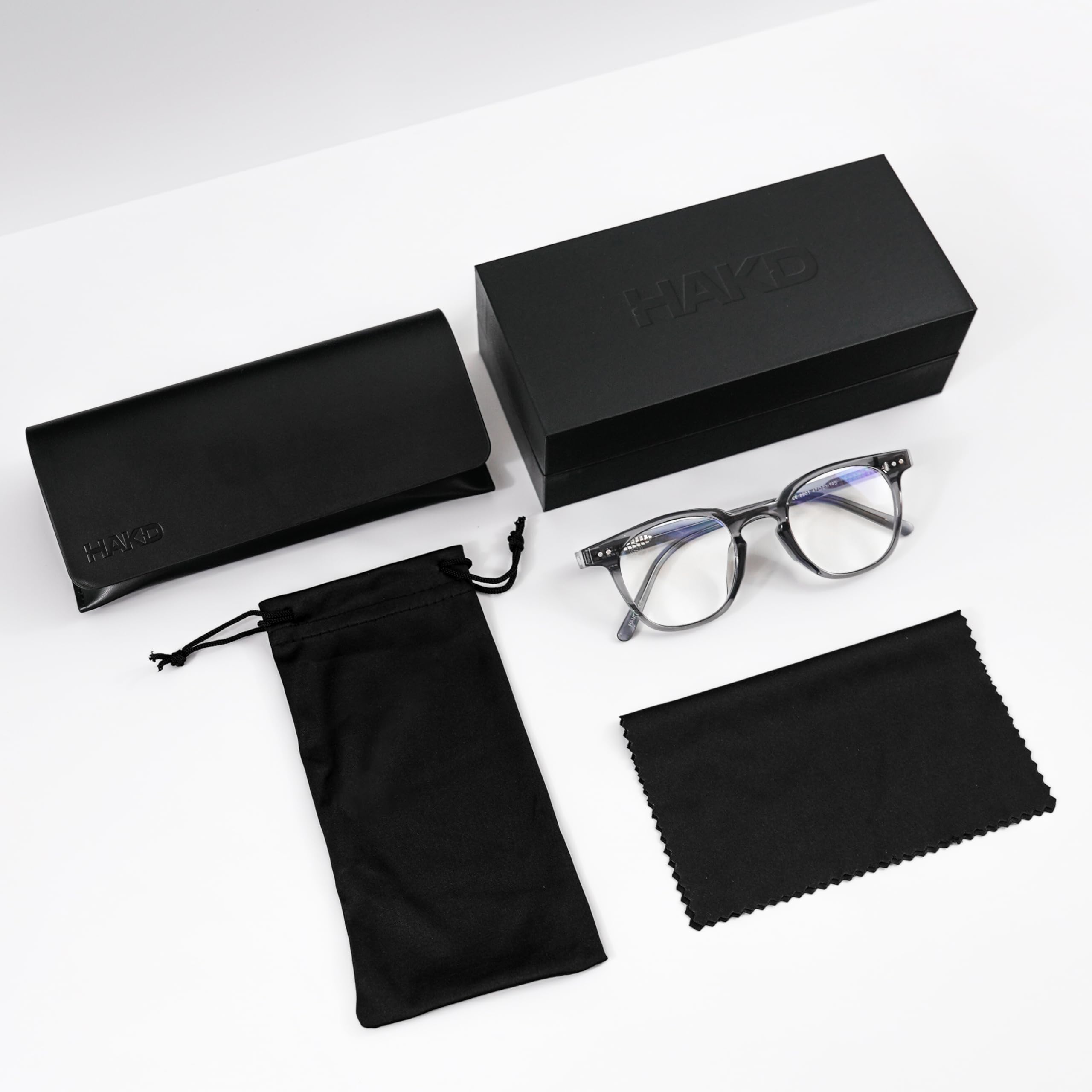 HAKD Occhiali Luce Blu - Lenti trasparenti per uso schermo, occhiali da computer unisex