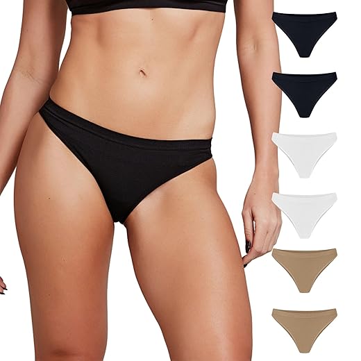 Kit 6 Calcinha Tanga Glow Up Confortáveis com Toque Macio Feminino Trifil Adulto