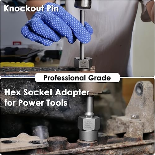 Miniatura 6 de THINKWORK Kit extractor de pernos rotos, juego de 65 extractores de tornillos fáciles de salir, herramienta de extracción de tuercas con juego de