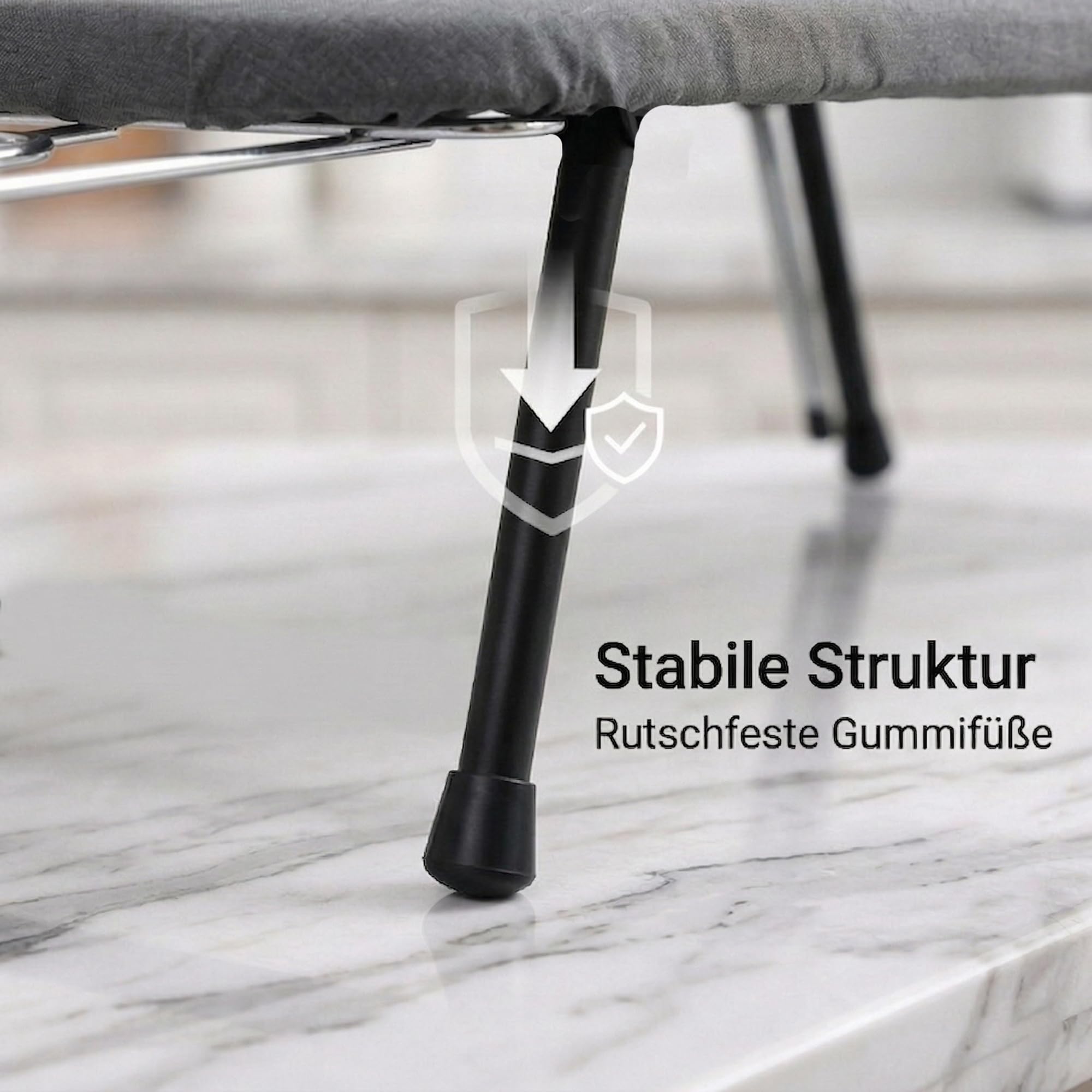 Tischbügelbrett Klappbar | Mini Bügelbrett aus robustem Metallgitter Hitzebeständiger Bezug & 8mm Dickes Baumwollpolster | Platzsparendes Bügeltisch für kleine Räume, 80x30x16cm
