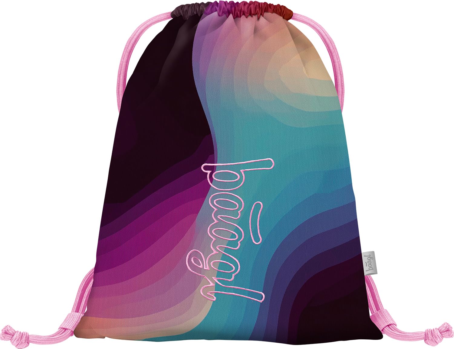 Baagl Gym Bag for Girls and Women - Shoe Bag, School and Nursery Sports Bag, Sports Backpack, Lyra, L, Designer
