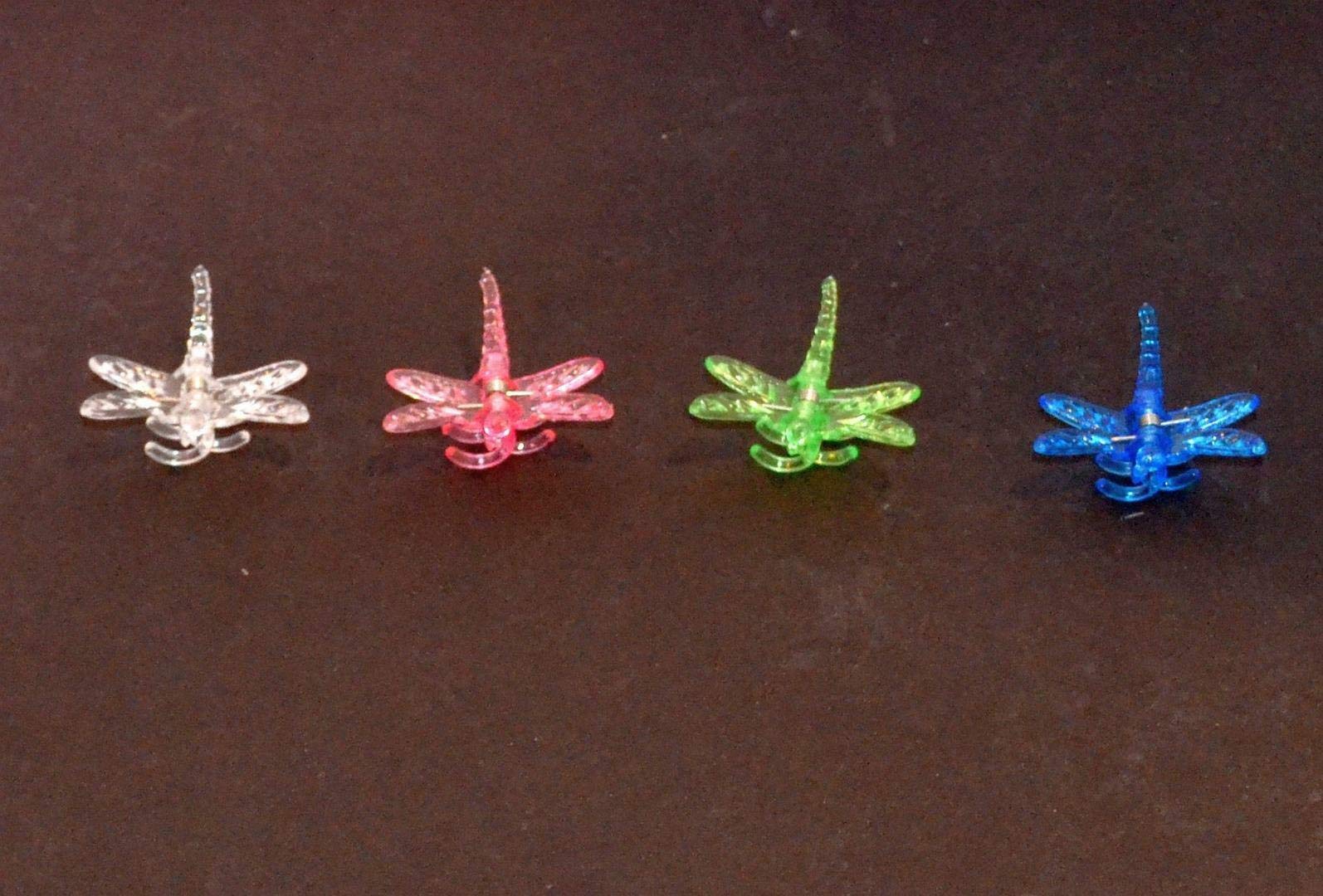 seeds GERMINATION seeds: BIN 20 Pack of 4 Colors Plastic Dragonfly Clips by Sophie's Orchids