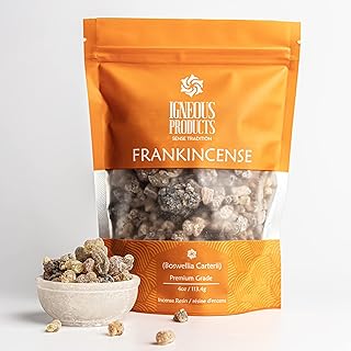 Frankincense Organic Incense by Igneous Products (113.4 Grams) | Premium Somali Incense| Monastery Incense Catholic | Orga...