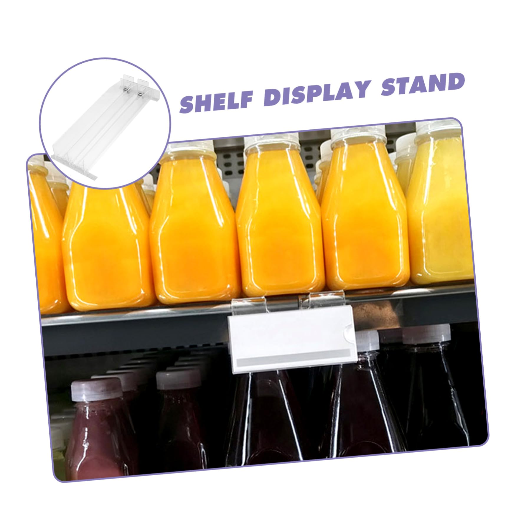 HOOTNEE Rack Organizer Soda Can Organizer Easy Install Drink Pusher for Fridge