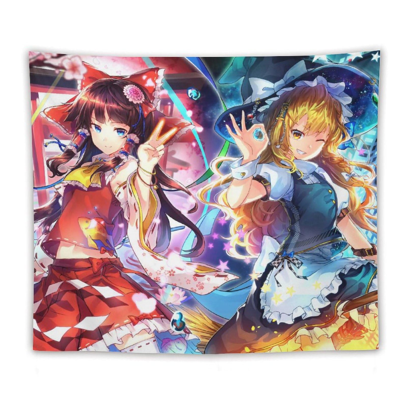 Amazon.co.jp: タペストリー 東方シリーズ 博麗霊夢 霧雨魔理沙