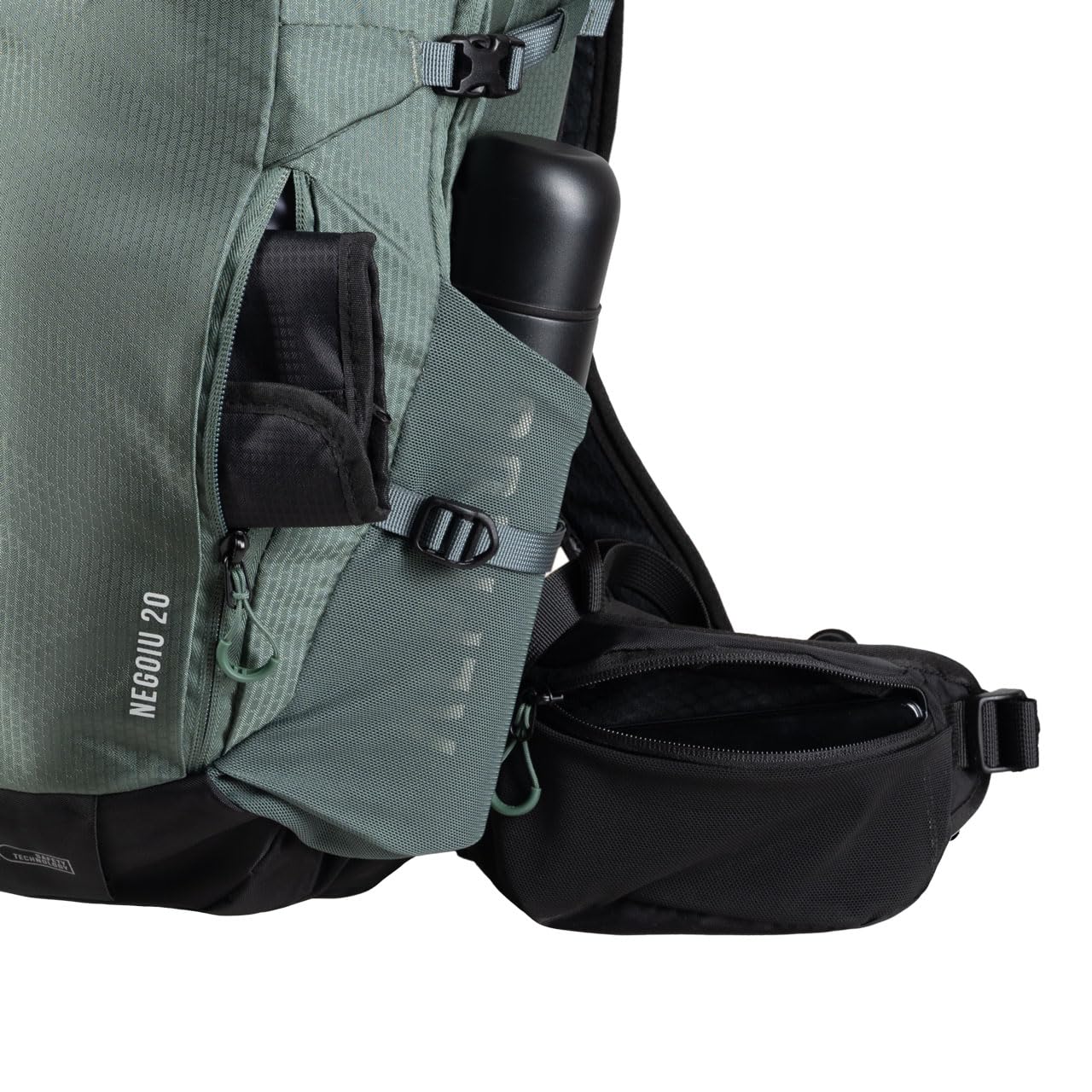 Alpinus - Negoiu 20L Plecak turystyczny, plecak sportowy i outdoorowy, trekkingowy z materiału odpornego na ścieranie, na jednodniowe wycieczki, plecaki turystyczne, ergonomiczny- szałwiowy zielony