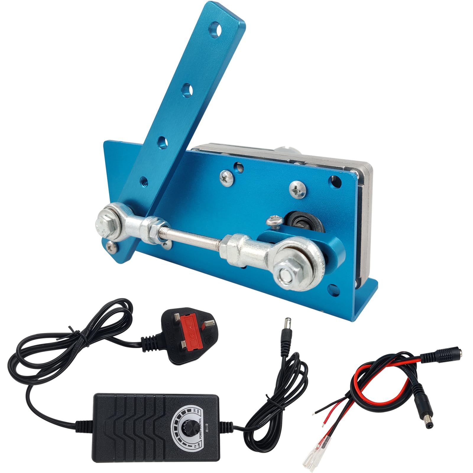 JQDML DIY Design DC 24V 90rpm Reciprocating Swing Motor 20-120 Degrees Adjustable with Speed Controller