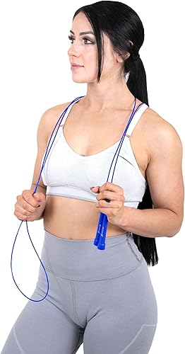 Miniatura 5 de ProsourceFit Speed Jump Rope 10 Adjustable Length, Super Fast Turning for Cardio, Boxing