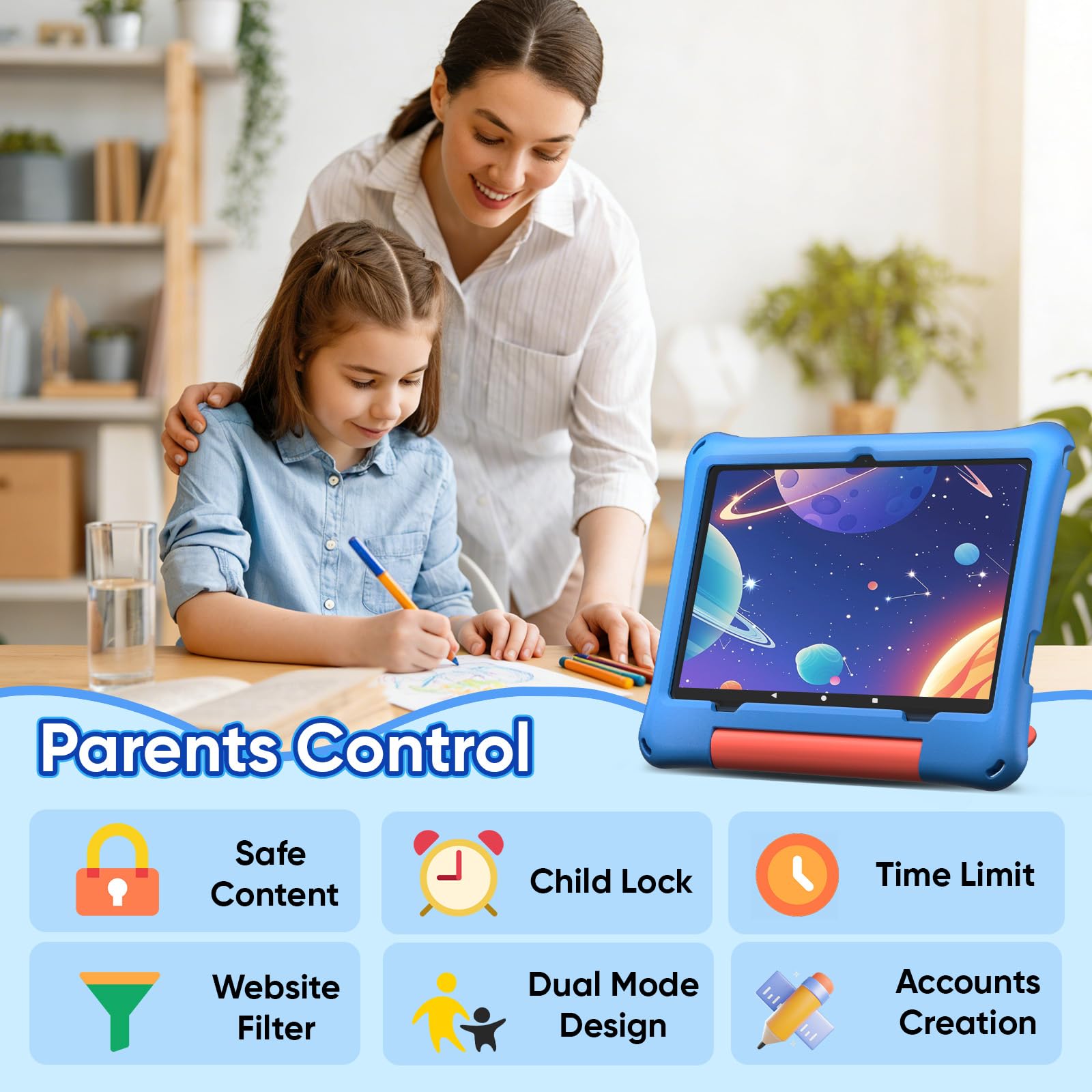 Amazon.com : 10 inch Kids Tablet, Android 16 Tablet for Kid, Octa