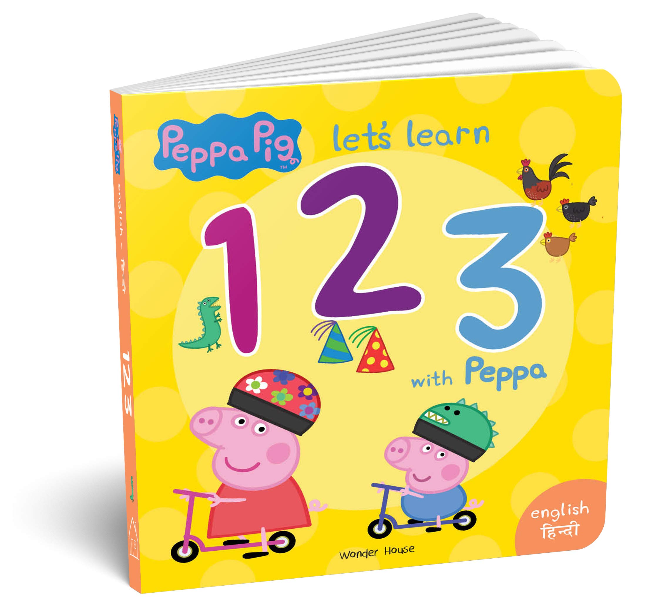 Peppa Pig Early Learning Library (English-Hindi): Boxset of 10 Board Books for Children 3