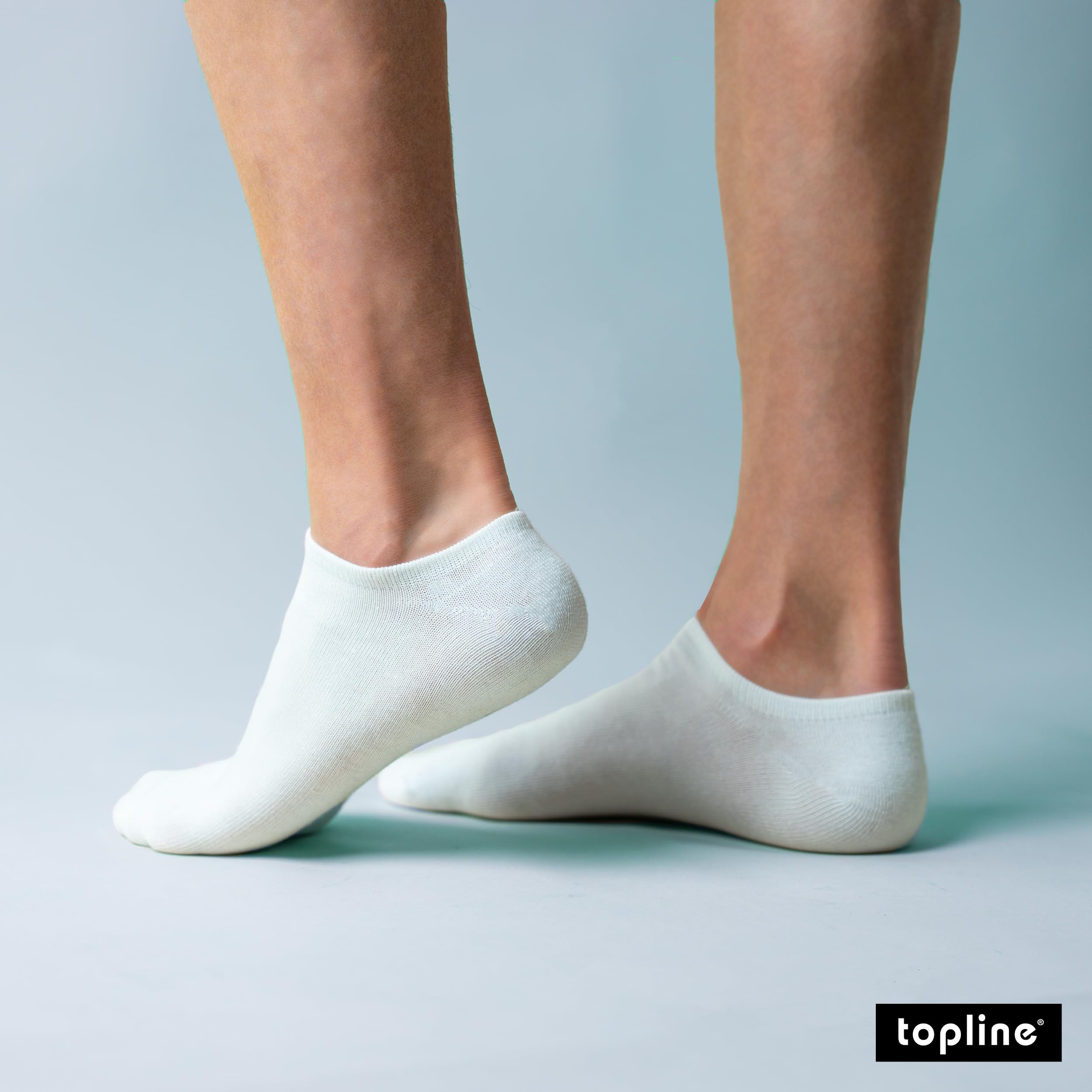 topline 12 Pares Calcetines tobilleros hombre & Calcetines tobilleros mujer - Calcetines hombre cortos