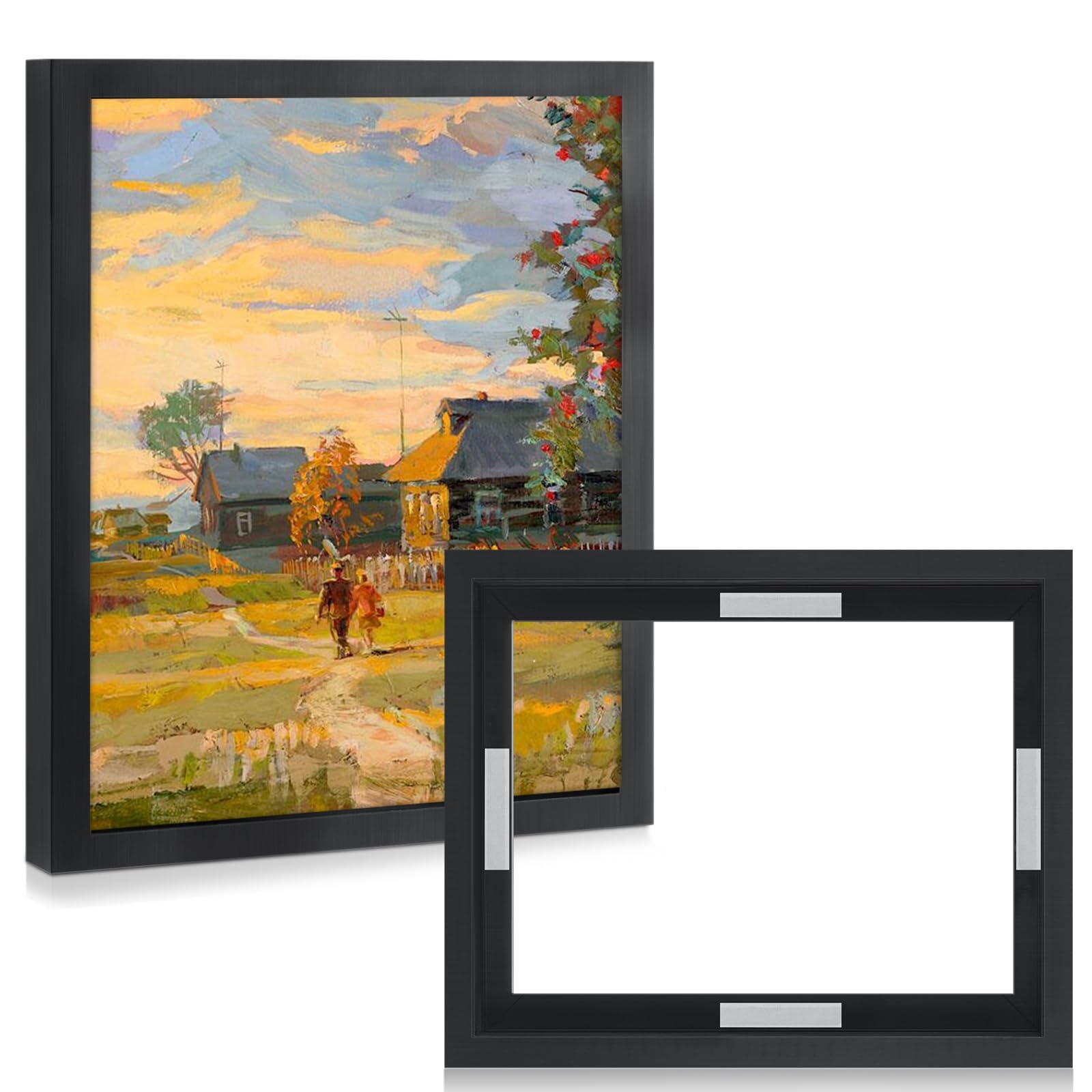 Cadre flottant en toile pour fixer facilement vos peintures à l'huile sans clou