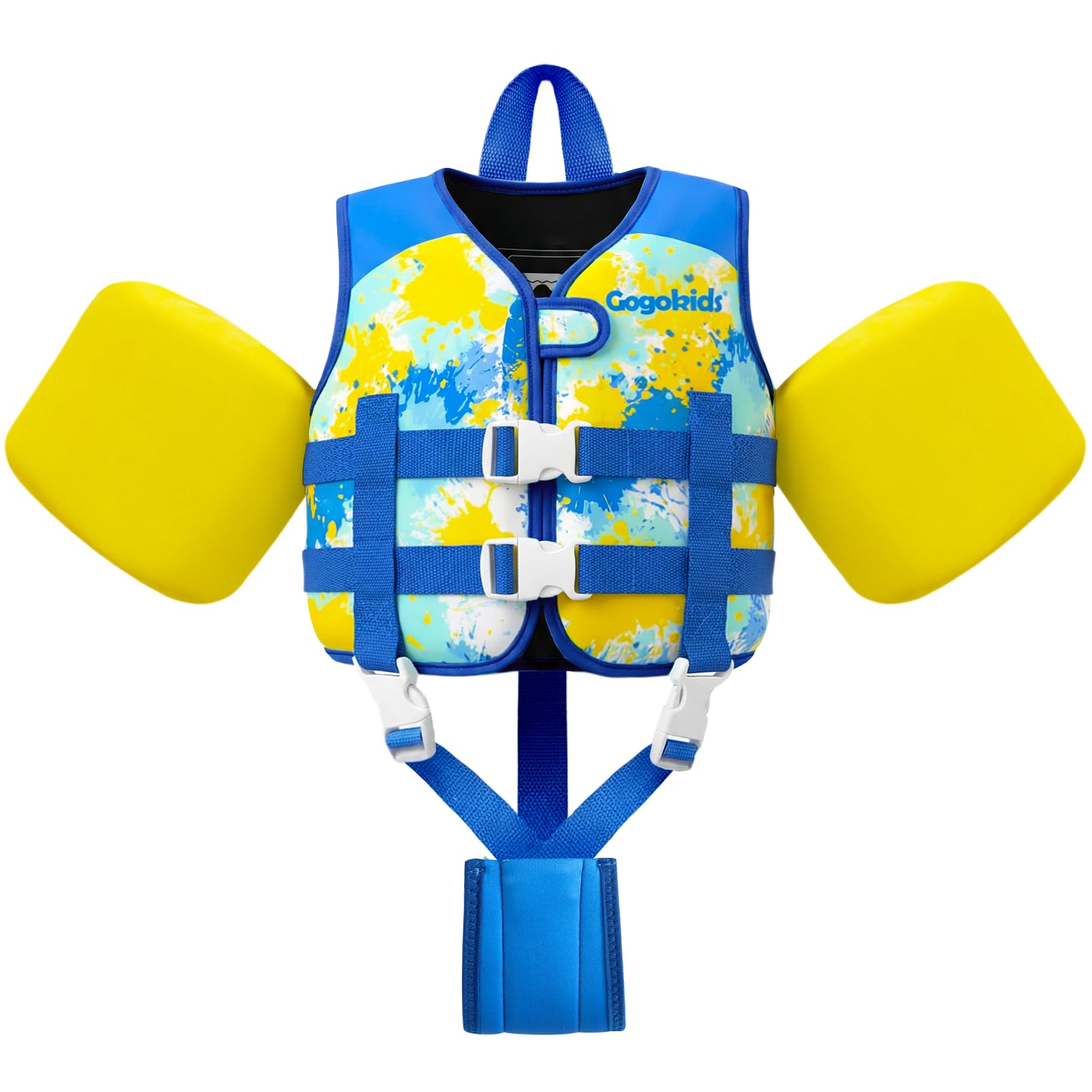 Gogokids Kids Swim Vest Float Armbands, Toddler Jacket-style Swimming Buoyancy Flotation with Adjustable Straps Children Float Jacket for Boys Girls (3-6 Years/19-30 KG)