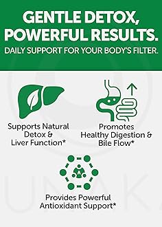 Lunakai USA Made Liver Cleanse Detox & Repair – Daily Herbal Liver Support Supplement for Men & Women with Milk Thistle, Artichoke & NAC, 60ct