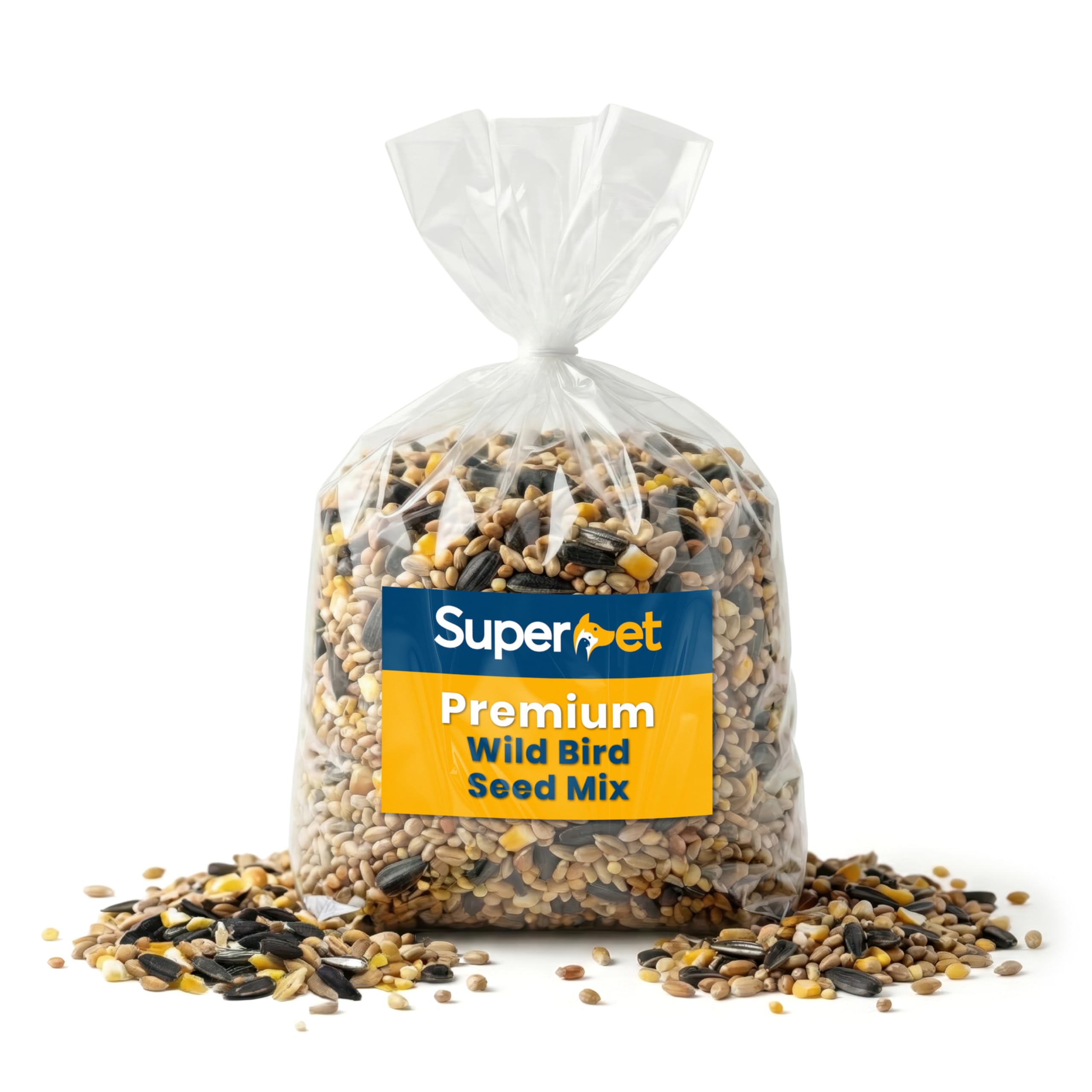 Superpet Premium Wild Bird Seed Mix, Aniseed & Black Sunflower Seeds, 10kg