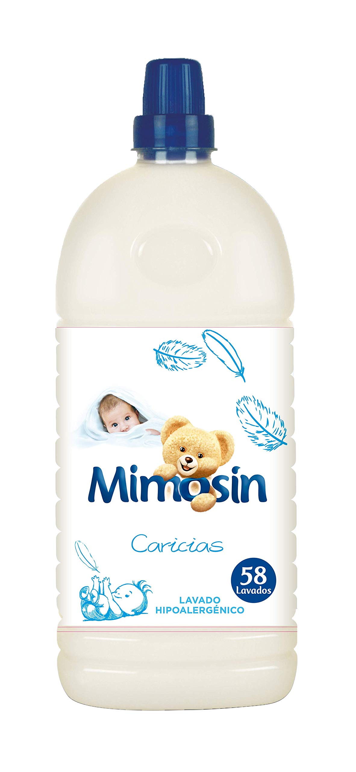 Kuschelweich Weichspüler-Konzentrat für 58 Wäschen – 8 Weichspülerarten Caricias