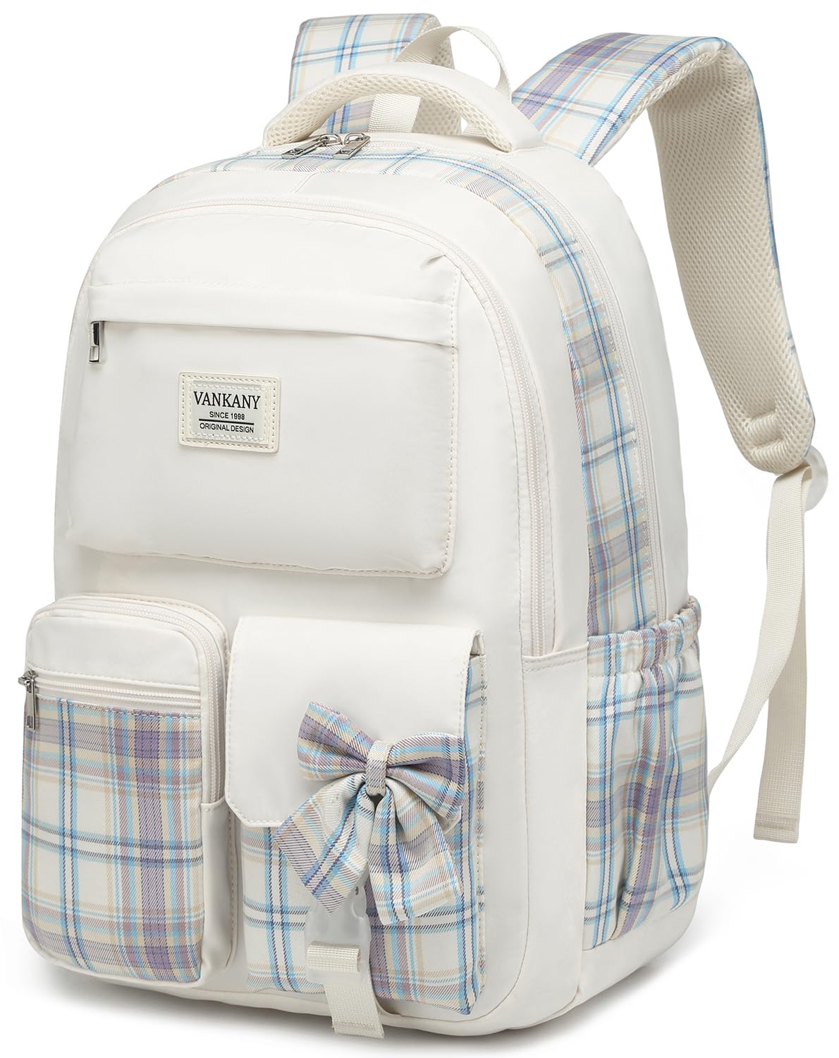 VANKANY Schoolbag for Teen Girls, Cute Book Bag Backpack with 17.3in Laptop Compartment for Big Student Women College Mochilas Escolares para Niñas (