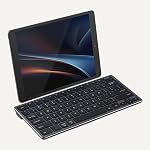 Amazon Basics Tablet Wireless Keyboard, Portable Compatible w/PC, MacOS, Laptop, Smartphone, Tablet