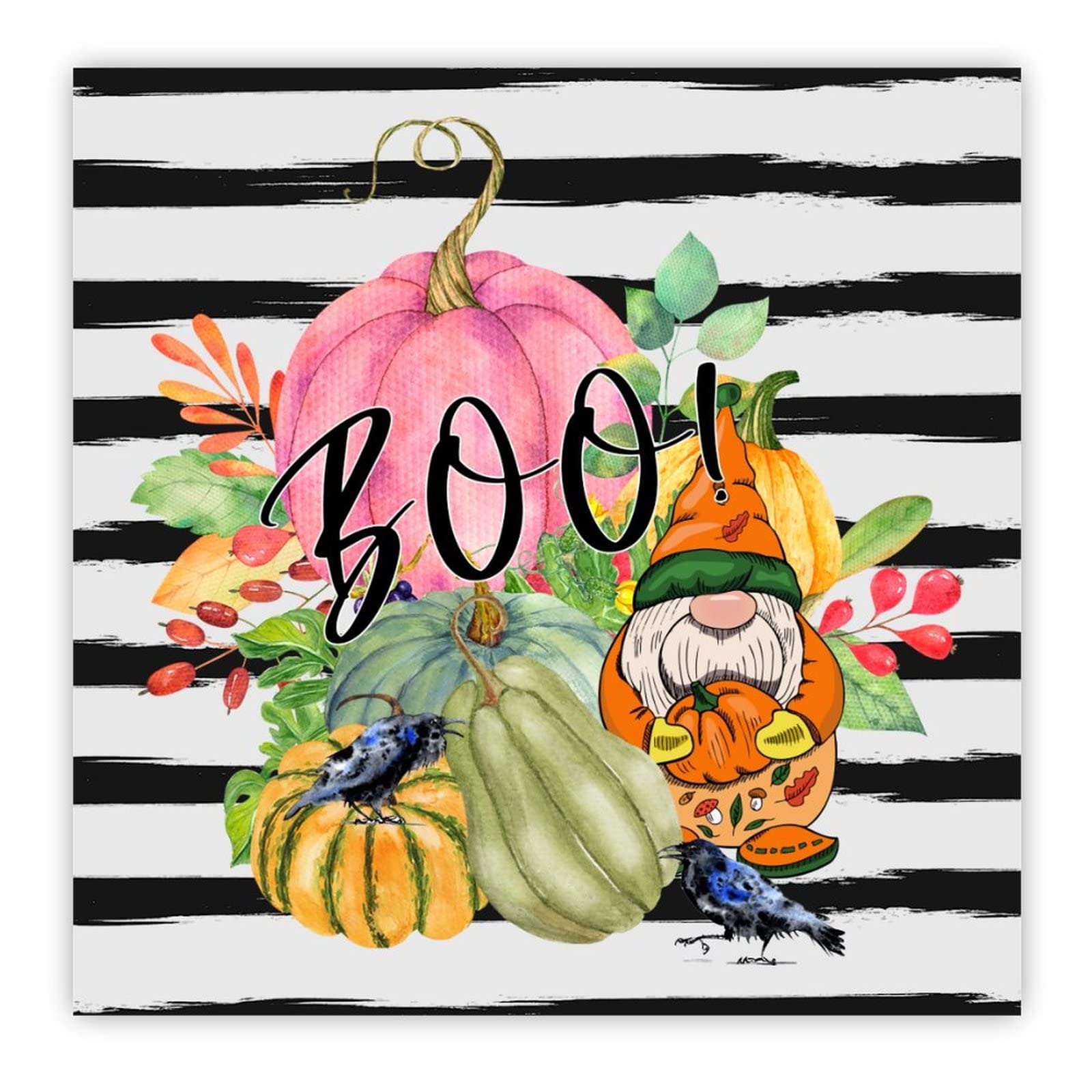 Panneau corbeau noir Halloween, le cadeau personnalisé parfait pour une décoration murale