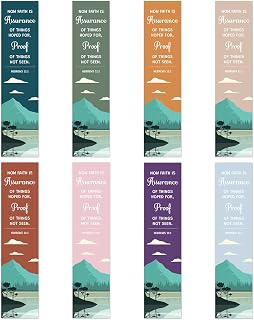 8 Pieces Christian Bookmarks Religious Gifts for Women Men Inspirational Gift Catholic Spiritual Gift Faith Based Gifts Christmas Birthday Presents for Mom Dad Sister Friends Book Lovers
