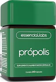 PRÓPOLIS VERDE com 1000mg por dose - Extrato com Máxima Concentração e Pureza - 60 Cápsulas