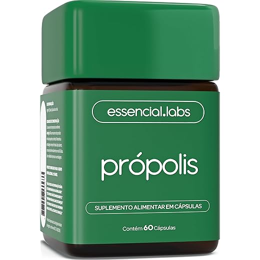 PRÓPOLIS VERDE com 1000mg por dose - Extrato com Máxima Concentração e Pureza - 60 Cápsulas