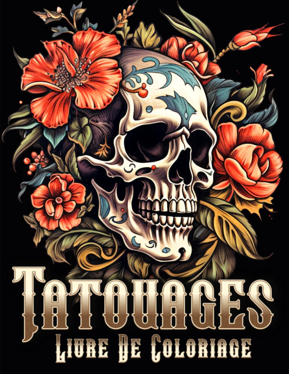 Livre de Coloriage de Tatouages Modernes pour Adultes et Adolescents