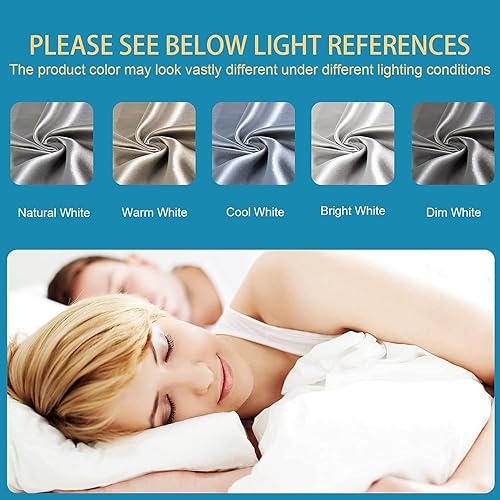 Miniatura 7 de FLXXIE Paquete de 2 fundas de almohada de satén para cabello y piel, fundas de almohada suaves de lujo tamaño King (20 x 36 pulgadas), fundas de