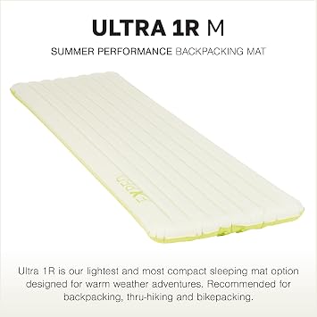 Exped Ultra - Ultralight Inflatable Backpacking Sleeping Pad, Lightweight Air Mat for Camping and Hiking