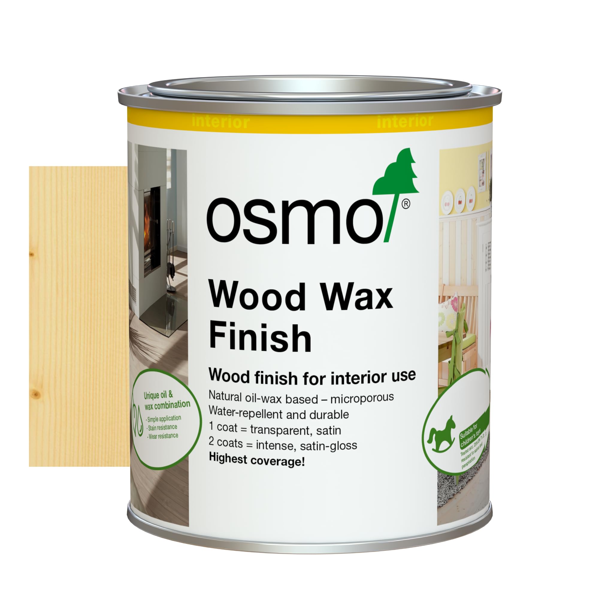 Osmo Wood Wax Finish (750ml, 3101 Clear)