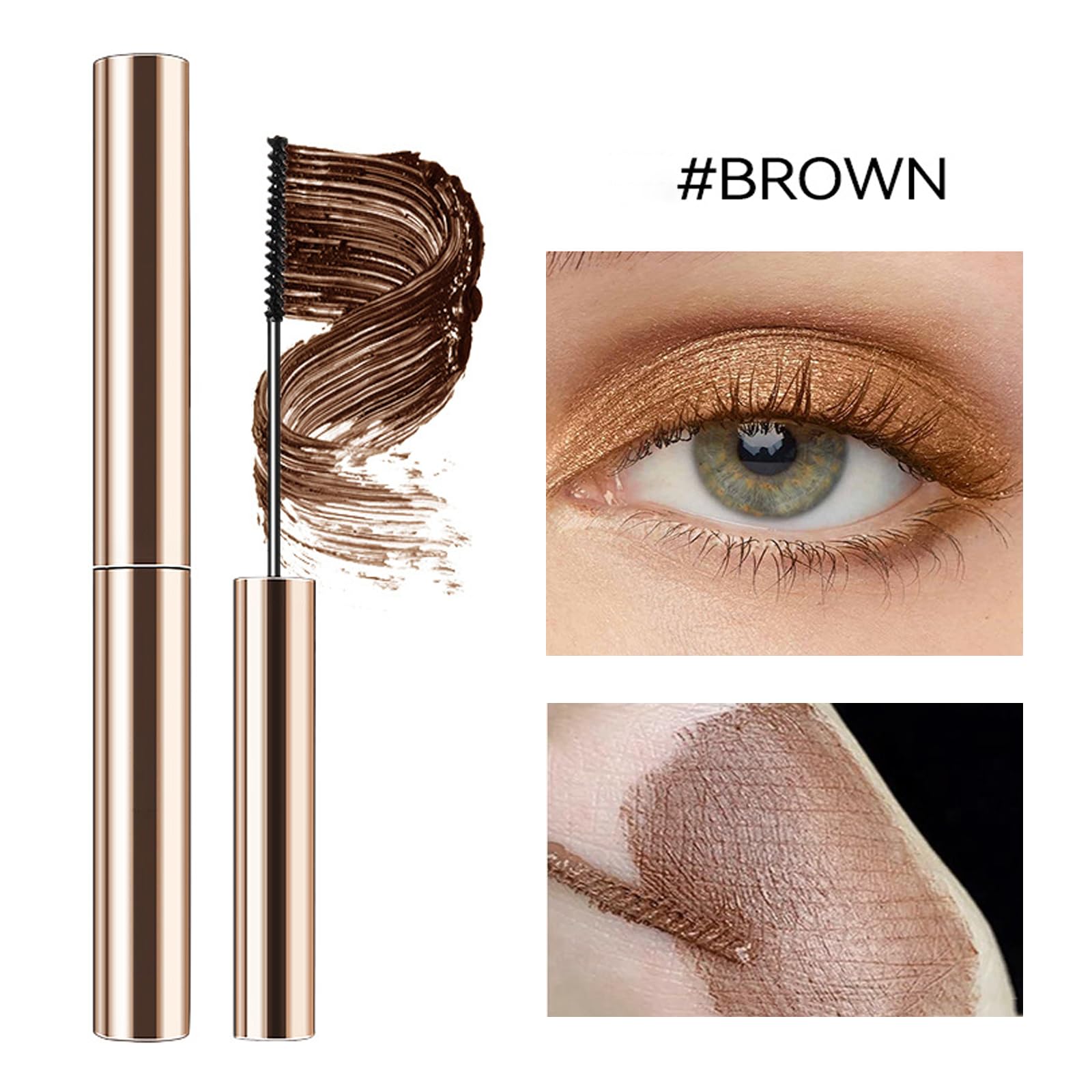Brown Mascara for Older Women Nourishing, Buildable Formula with Mascara for Mature Women, Adds Volume - Image 2