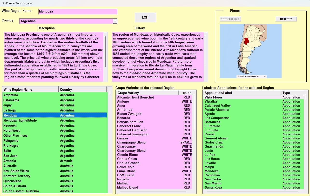 InfoWine | Software de maridaje de vinos con inteligencia artificial para aficionados y profesionales del vino (sumilleres) | USB con licencia de 1 año | Incluye varias bodegas | para PC con Windows |