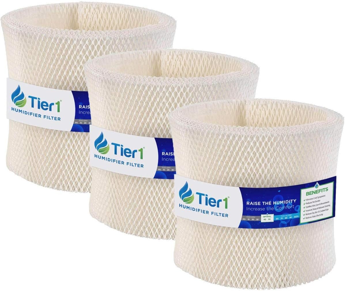 Tier1 Replacement for Emerson MAF1 14906 Models MA-0950, 1200, 1201 Humidifier Wick Filter 3 Pack