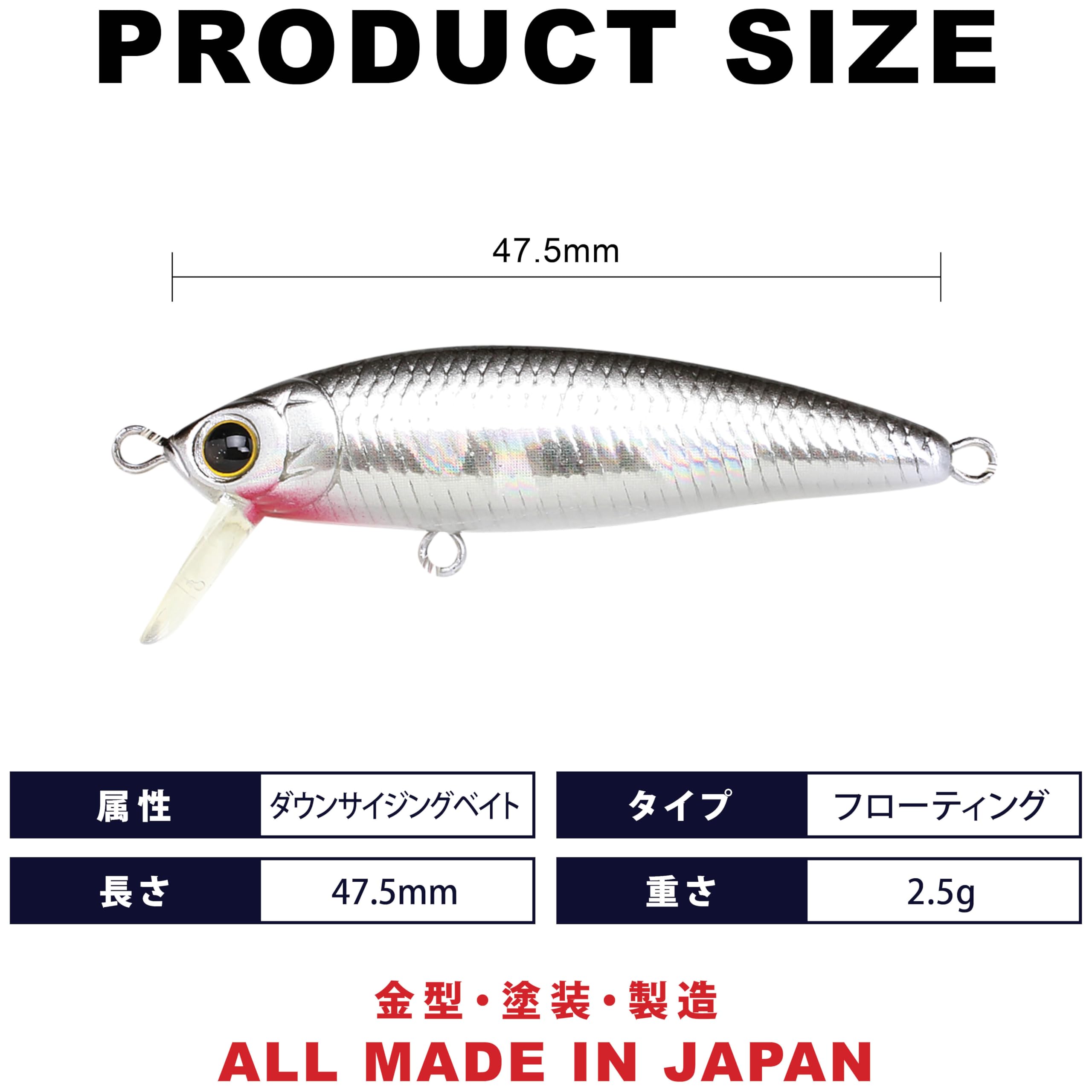 Amazon.co.jp: ラッキークラフト (LUCKY CRAFT) ベビーミノー45F
