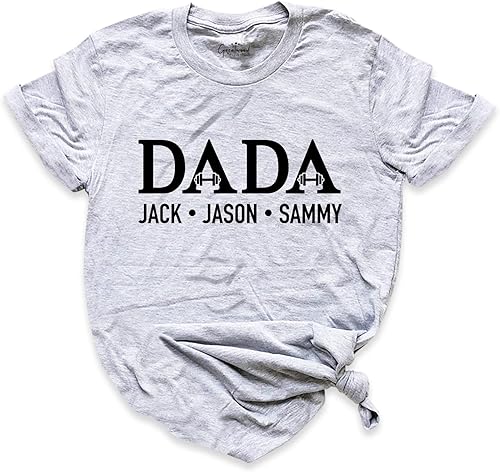 Miniatura 6 de Custom Dada Shirt, Dad Shirts With Kids Names, Fathers Day Gift Shirt, Children Names Tee, Gift For Father, Customized Daddy Shirt, Dad Gift T-Shirt