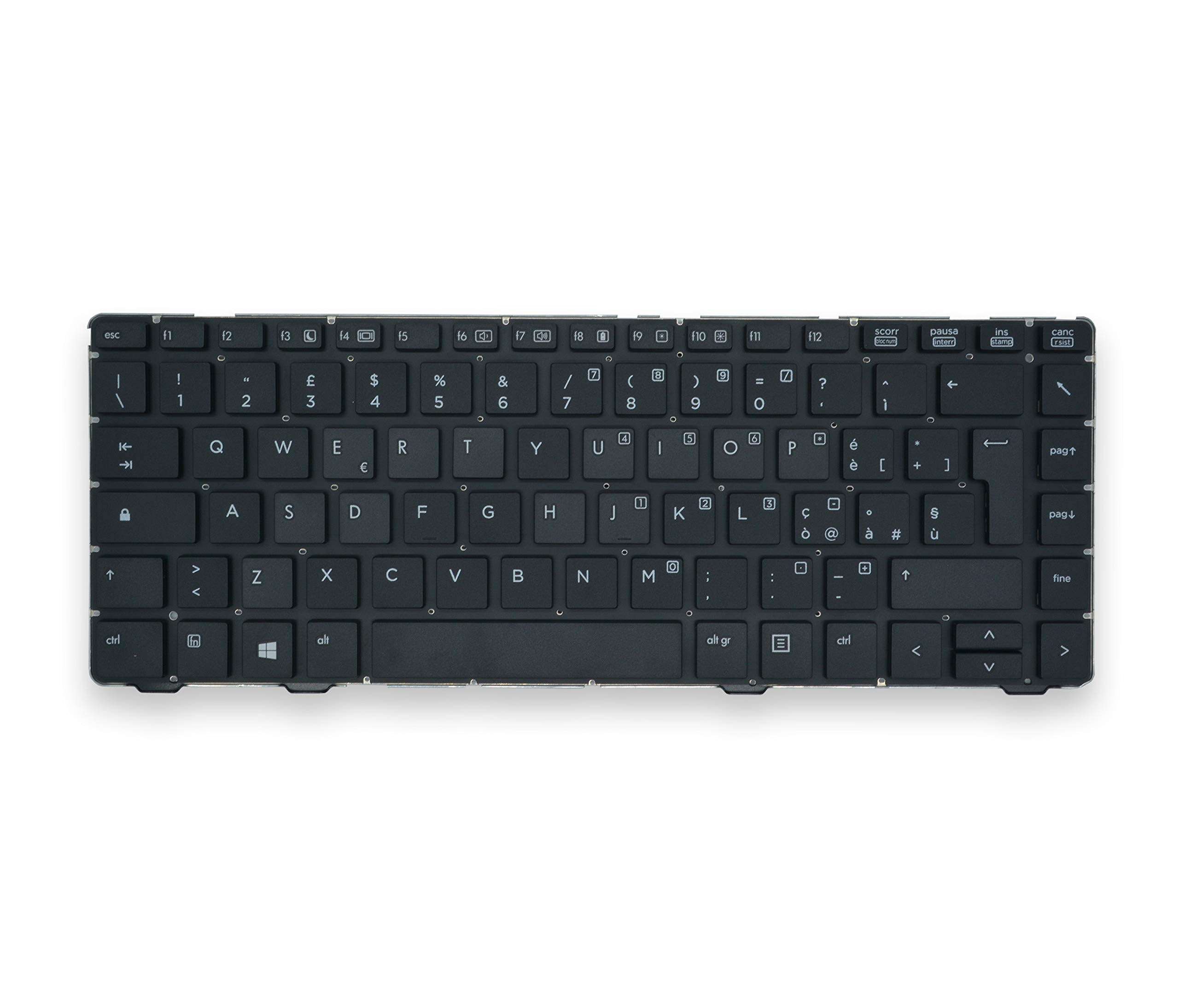 Tastiera Italiana Nera Con Frame Silver Per Notebook HP - Foto 6