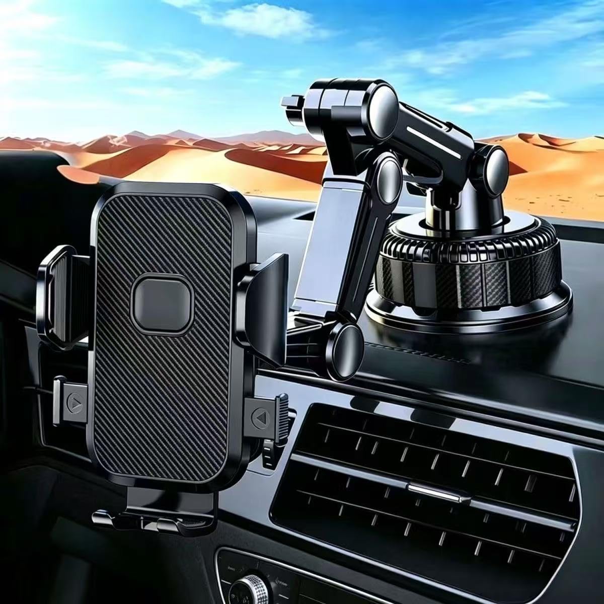 Tryagat Car Magnetic Phone Holder for Citroen Berlingo Multispace 2008-2018, Dashboard Mount Support Bracket Smartphone Cradle Rotating Stable Stand Navigation Accessory