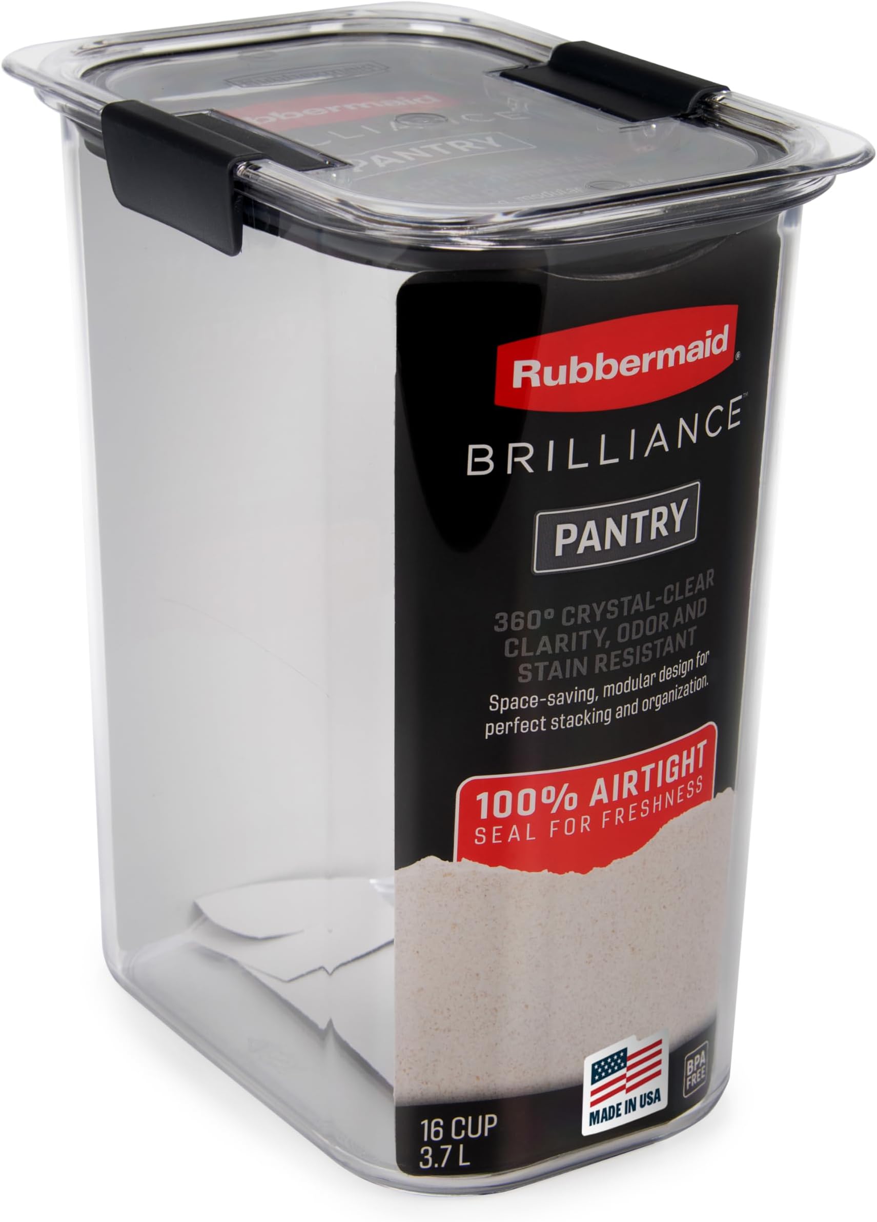 1994228 Pantry Airtight Food Storage Container, BPA-Free Plastic, Brilliance, Flour (16 Cup)