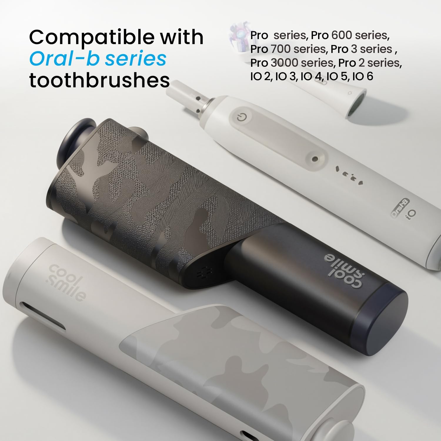 CoolSmile Etui na szczoteczki do zębów kompatybilne z elektryczną szczoteczką do zębów Oral B, niebieskie